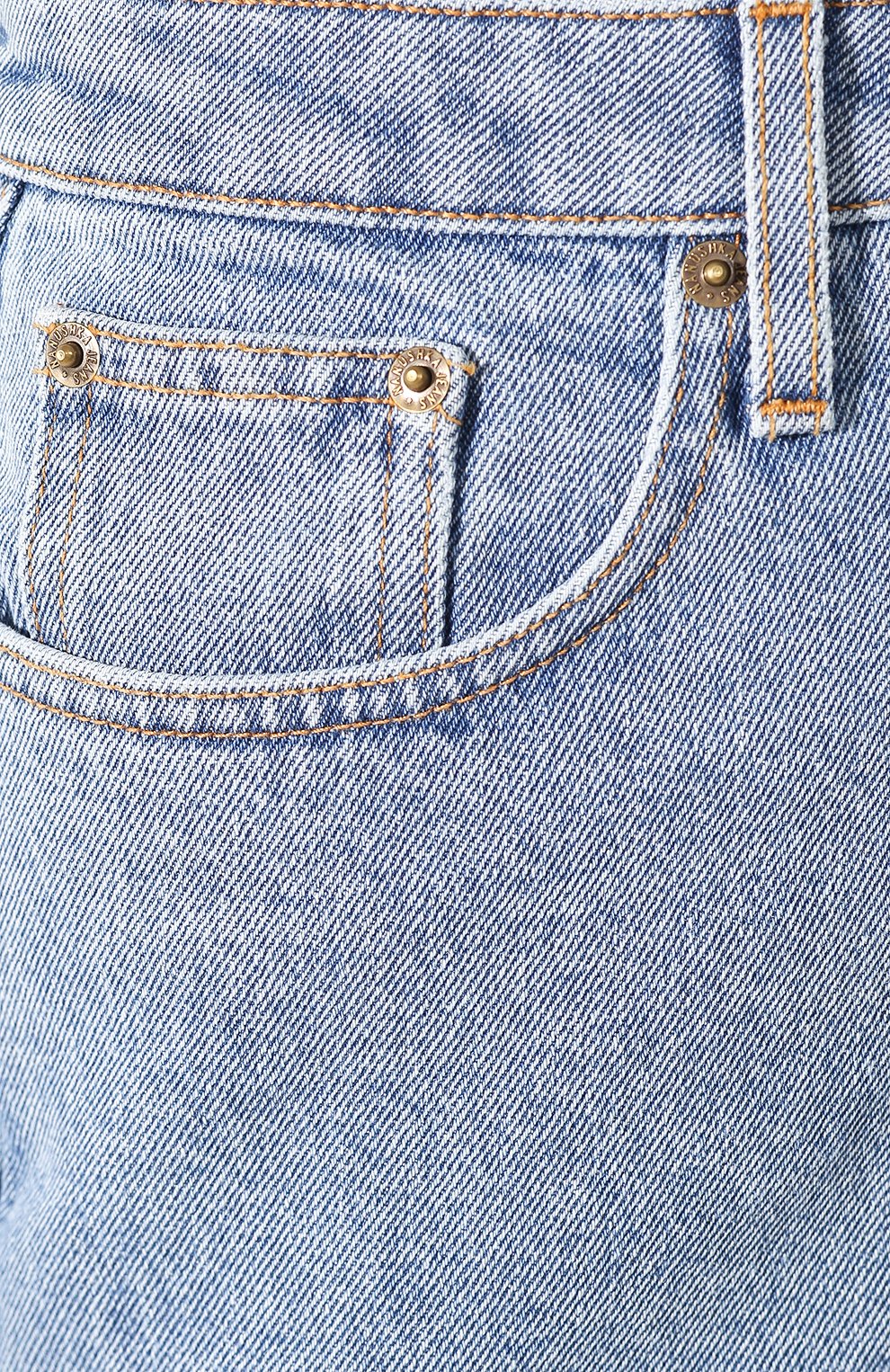 Джинсы NANUSHKA голубого цвета по цене 37800 руб., арт. RAM0S_LIGHT BLUE_DENIM, фото 5 Джинсы NANUSHKA, арт. RAM0S_LIGHT BLUE_DENIM, фото 5