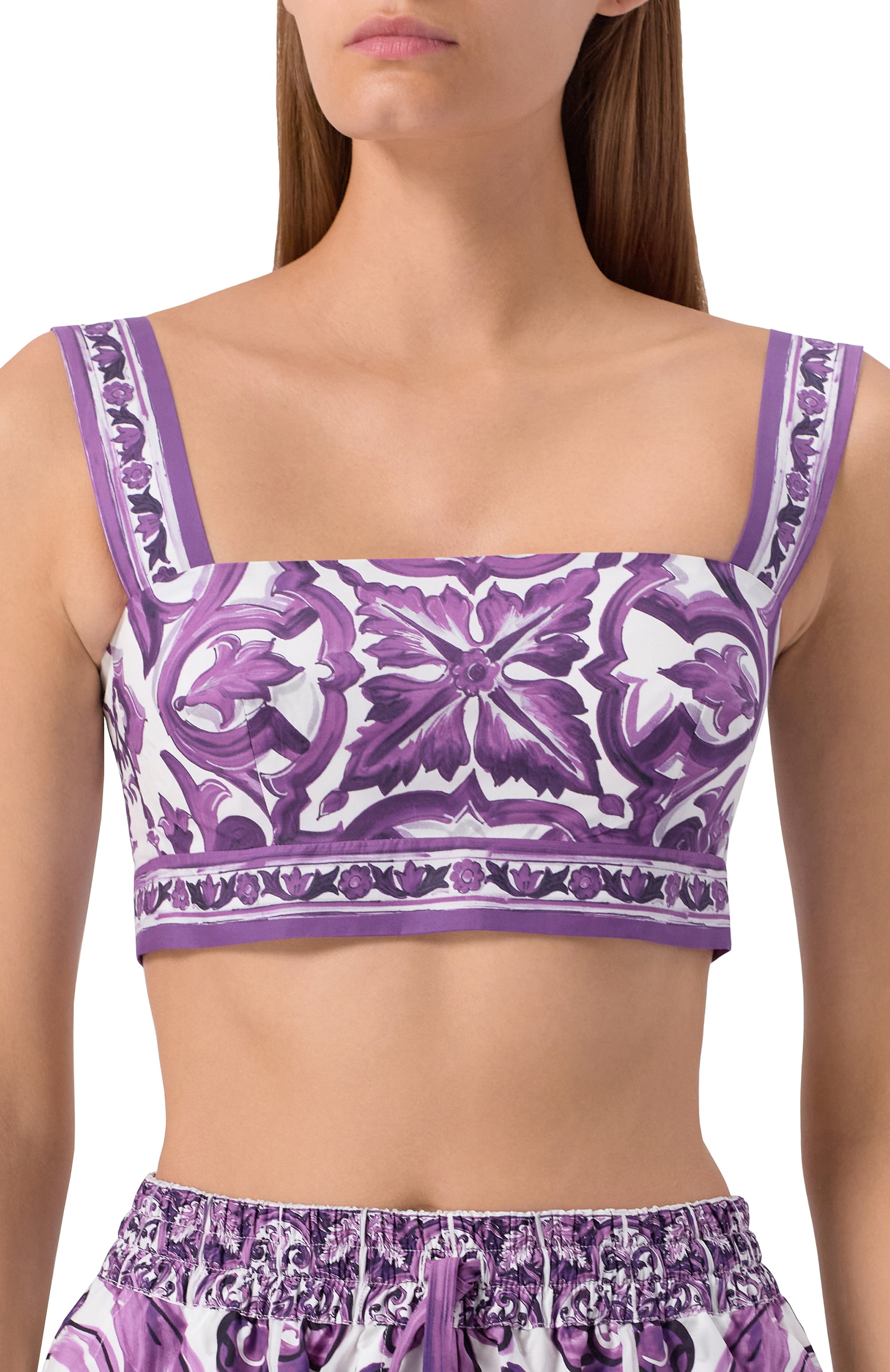 Хлопковый топ DOLCE & GABBANA, арт. F7U70T/HH5EN, фото 5