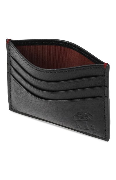 Кожаный футляр для кредитных карт BRUNELLO CUCINELLI черного цвета по цене 39950 руб., арт. MWRLBU434, фото 3 Кожаный футляр для кредитных карт BRUNELLO CUCINELLI, арт. MWRLBU434, фото 3