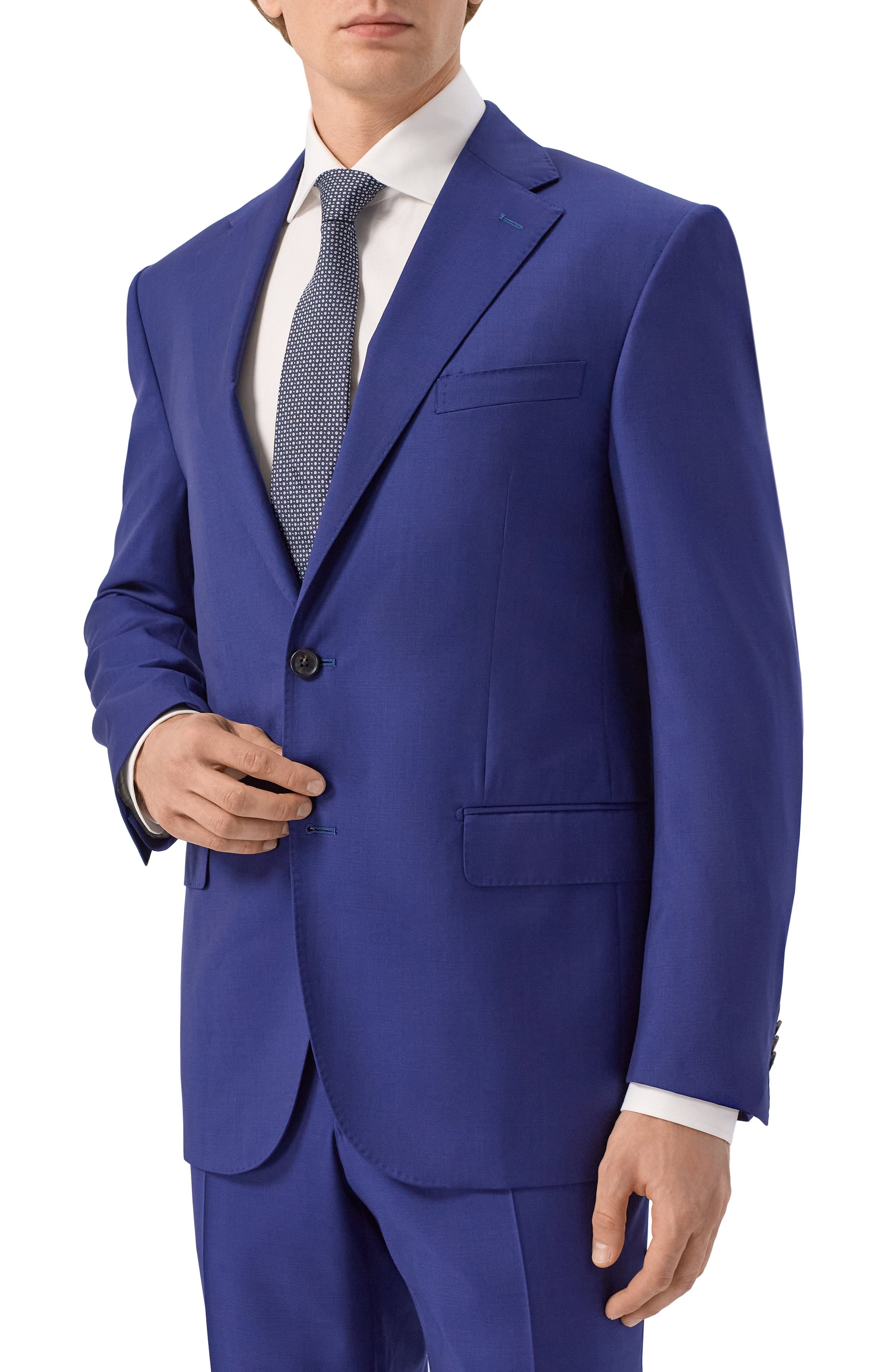 Шерстяной костюм CORNELIANI темно-синего цвета по цене 171500 руб., арт. 266008-2618150_SET, фото 2 Шерстяной костюм CORNELIANI, арт. 266008-2618150_SET, фото 2