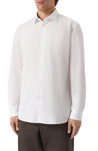 Хлопковая рубашка BURBERRY, арт. 8071465, фото 3