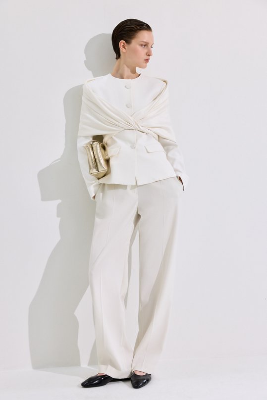 Жакет из вискозы и хлопка Armarium ARMFWB014/V013 Белый  ARMFWB014/V013 Фото 6