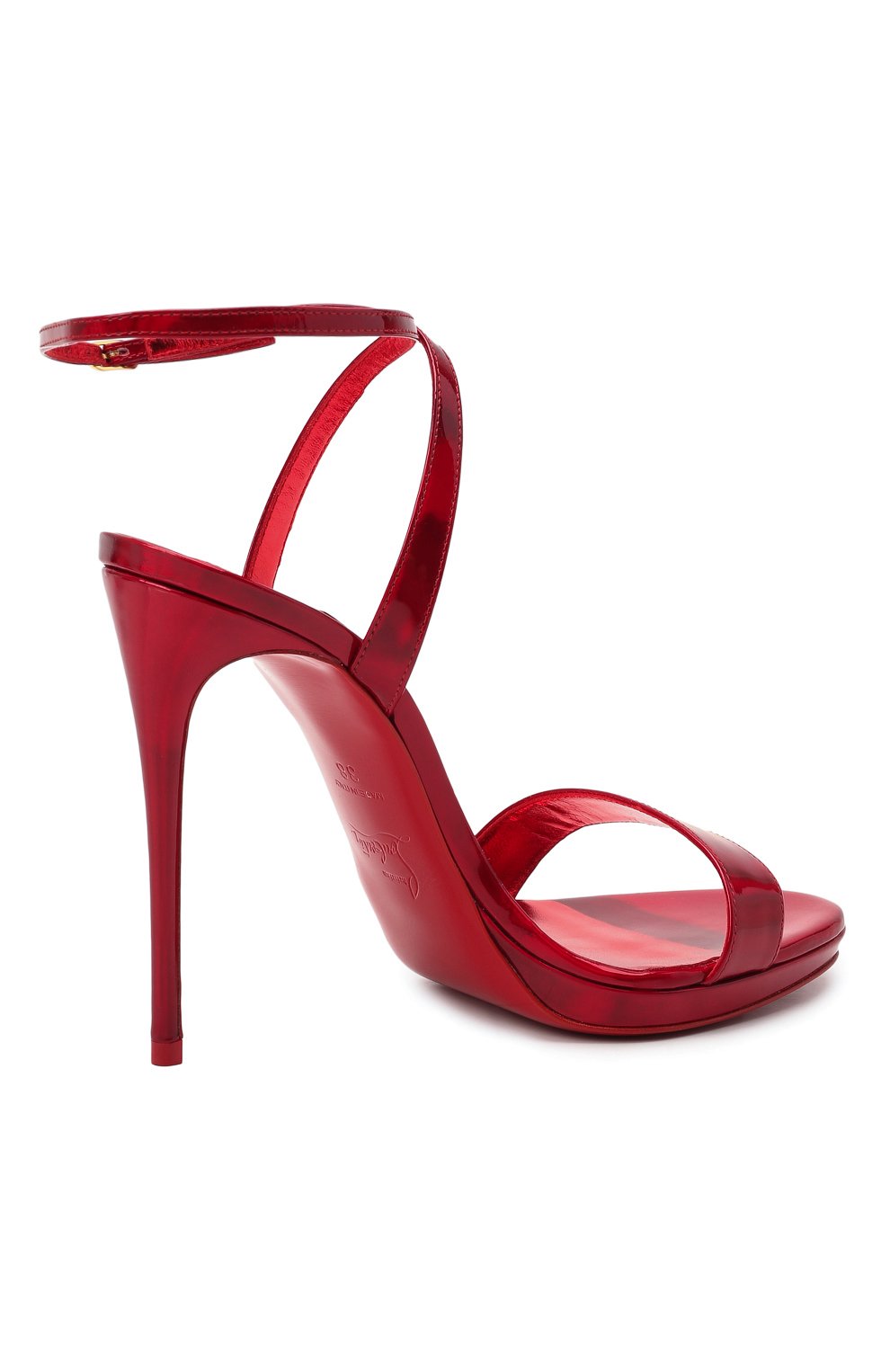 Кожаные босоножки loubi queen 120 CHRISTIAN LOUBOUTIN, арт. 3210030/L0UBI QUEEN 120, фото 4