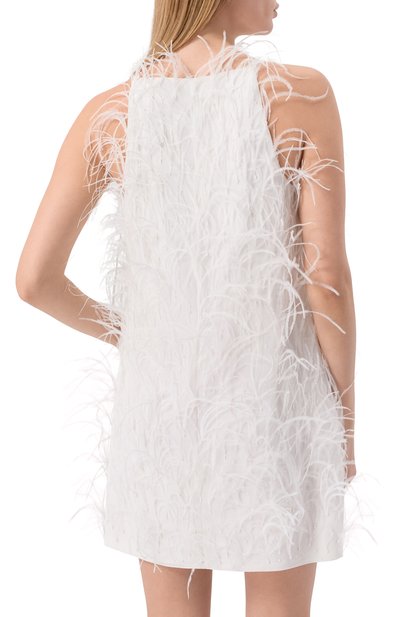 Платье с отделкой перьями PINKO, арт. 105572/A2SP, фото 4