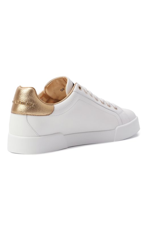 Кожаные кеды Portofino Dolce & Gabbana CK2331/AD780 Белый  CK2331/AD780 Фото 5