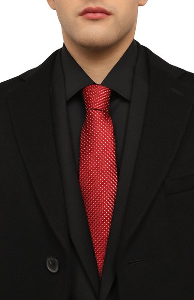 Шелковый галстук KITON красного цвета по цене 28050 руб., арт. UCRVKLC02I24, фото 2 Шелковый галстук KITON, арт. UCRVKLC02I24, фото 2