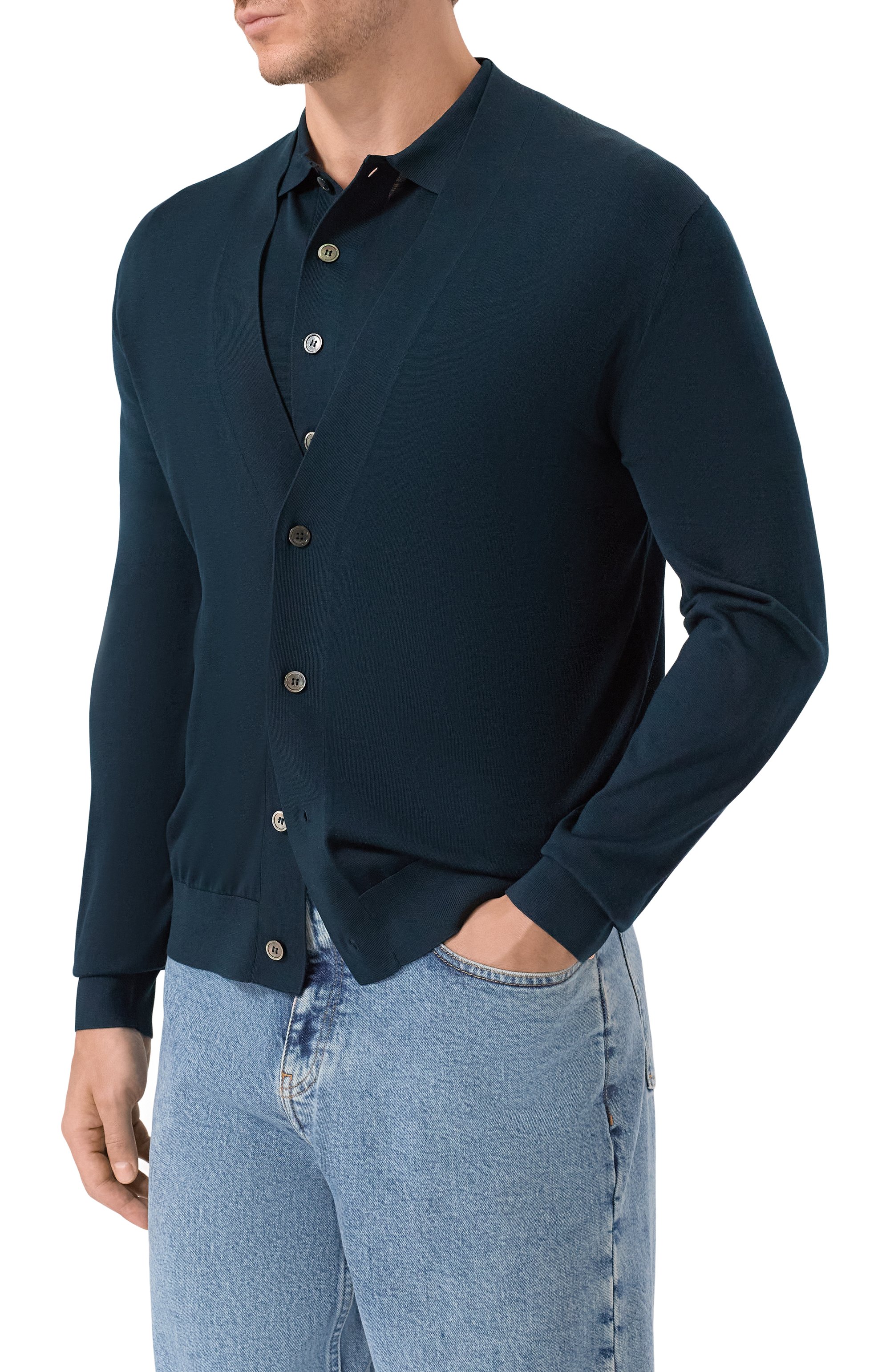 Шелковый кардиган 12 STOREEZ, арт. 137298, фото 3