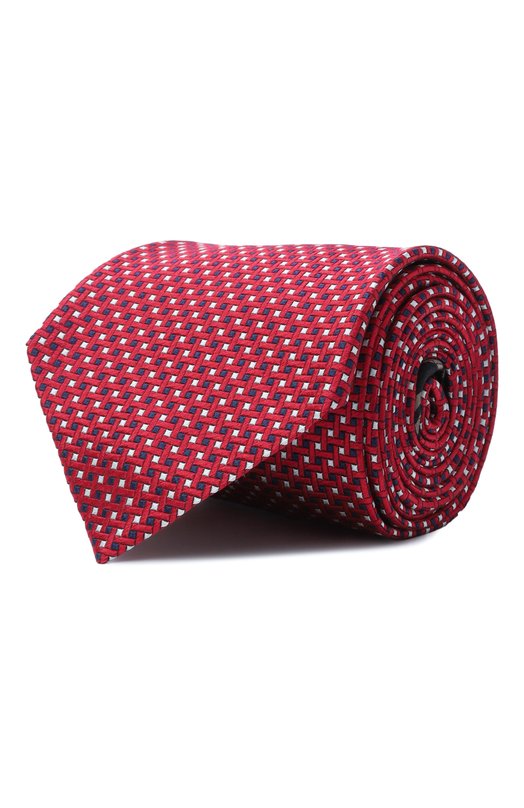 Шелковый галстук Brioni O62H00-PC470 Красный O62H00-PC470
