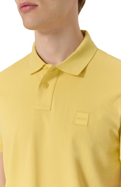 Хлопковое поло BOSS ORANGE, арт. 50507803, фото 5