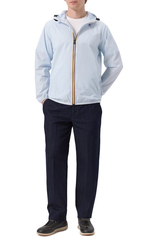 Брюки из хлопка и льна Dondup UP636/DFE289U-IX1 Синий  UP636/DFE289U-IX1 Фото 2