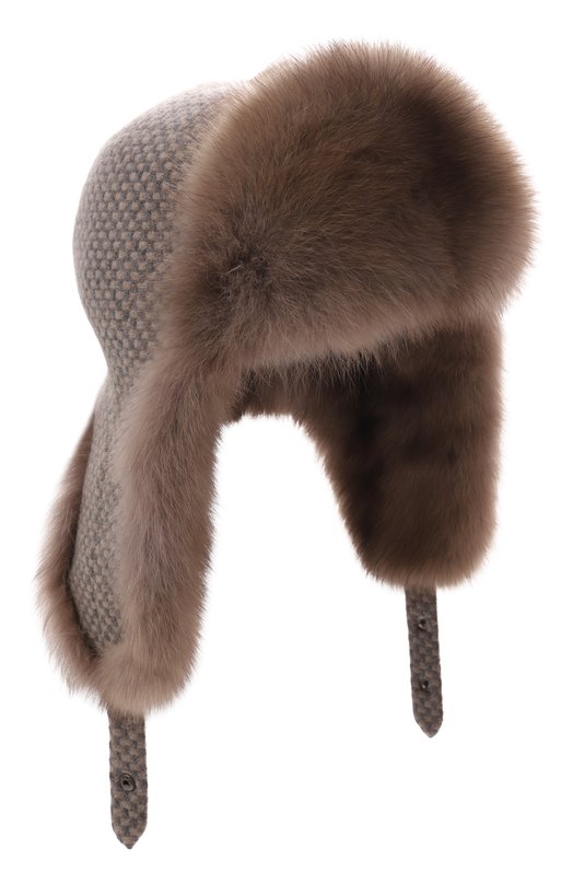 Шапка-ушанка Star с отделкой из соболя Black Sable BS-24001PB Бежевый BS-24001PB