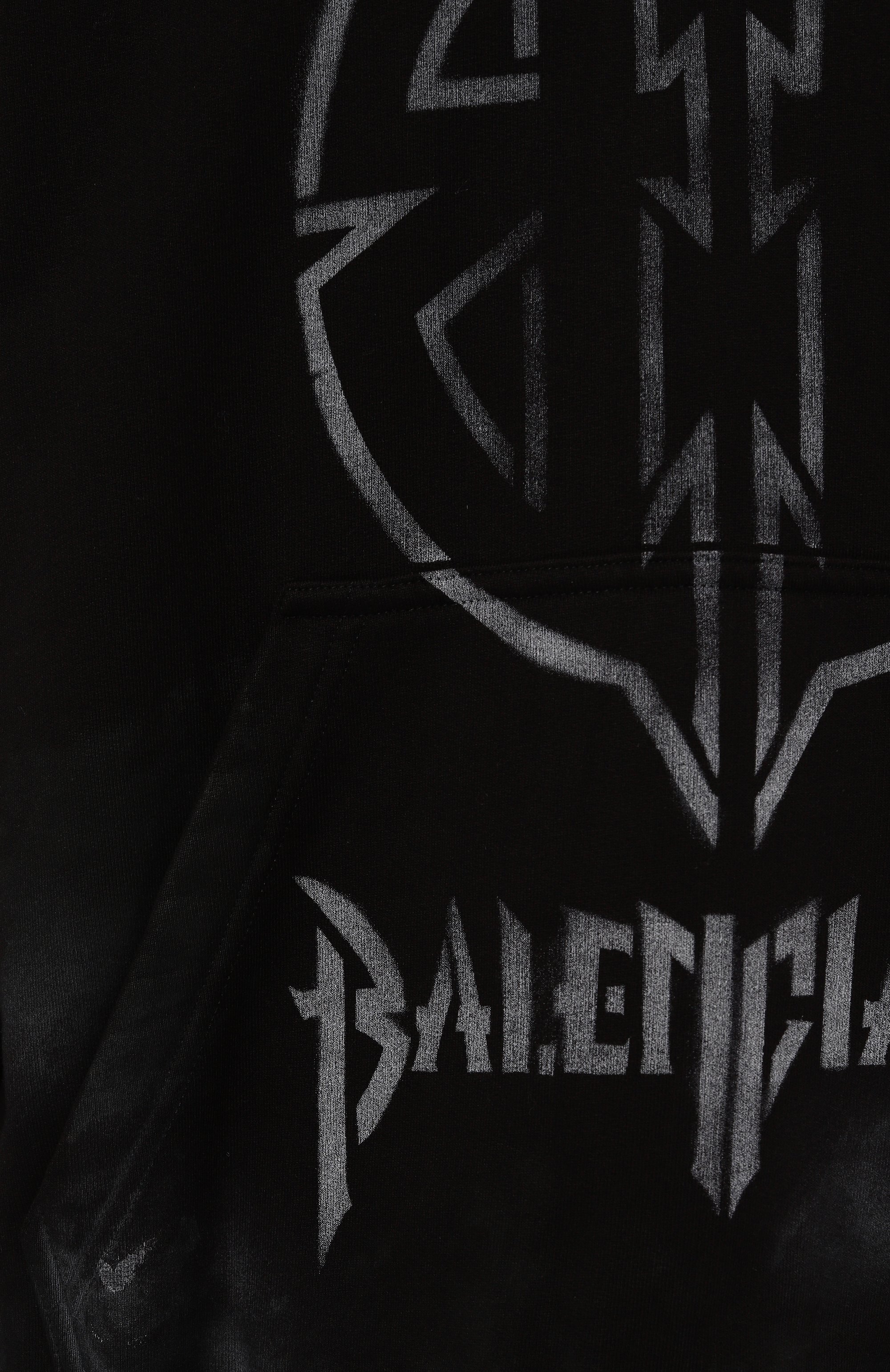 Хлопковое худи BALENCIAGA, арт. 767877/TQVT3, фото 5