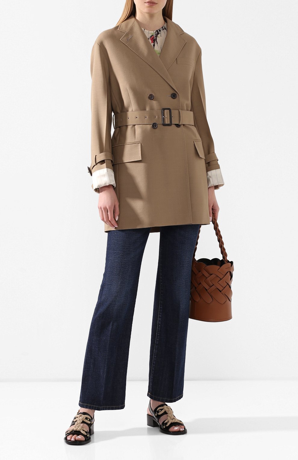 Шерстяной жакет PRADA бежевого цвета по цене 255000 руб., арт. P659MH-G54-F0065, фото 2 Шерстяной жакет PRADA, арт. P659MH-G54-F0065, фото 2