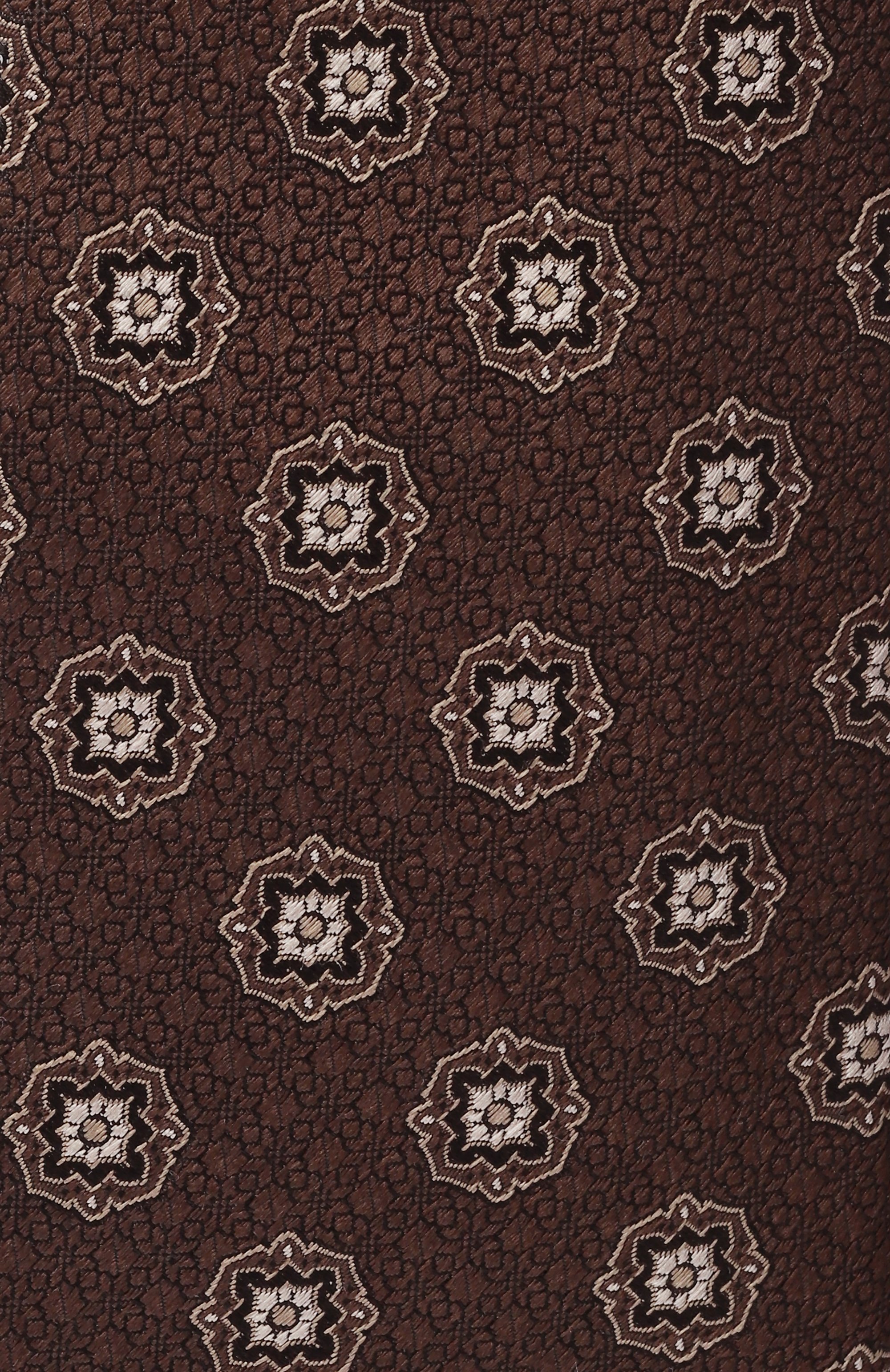 Шелковый галстук CANALI коричневого цвета по цене 21000 руб., арт. 18/HJ04342, фото 4 Шелковый галстук CANALI, арт. 18/HJ04342, фото 4