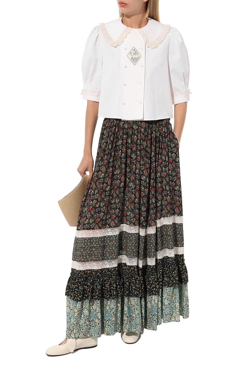 Юбка из вискозы GUCCI, арт. 640501 ZAFTQ, фото 2