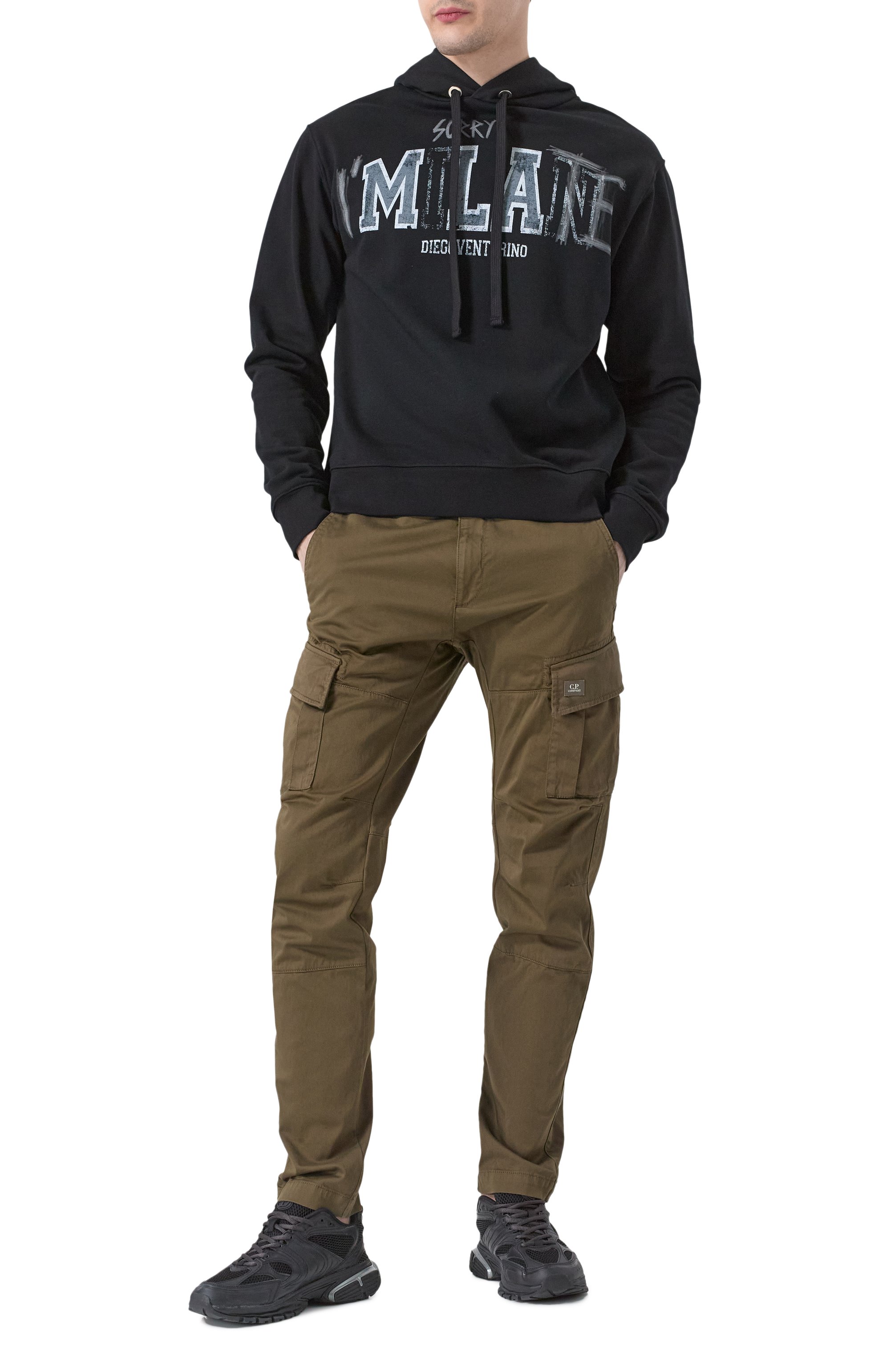 Хлопковые брюки-карго C.P. COMPANY, арт. 18CMPA117A005694G, фото 2