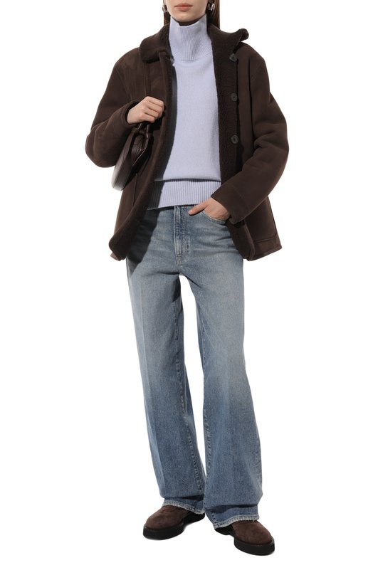 Двусторонняя дубленка Maslov SD032 Коричневый  SD032 Фото 2