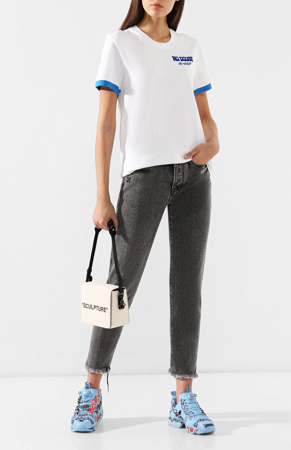 Хлопковая футболка OFF-WHITE, арт. 0WAA049R19B070510130, фото 2
