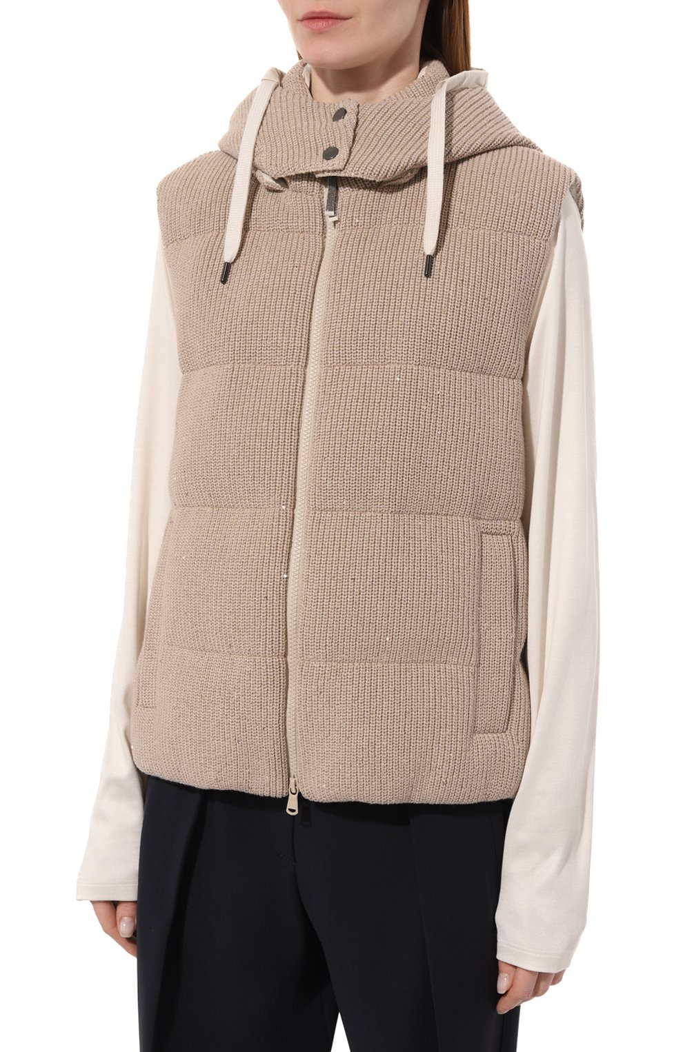 Пуховый жилет BRUNELLO CUCINELLI, арт. M0DVT2142, фото 3