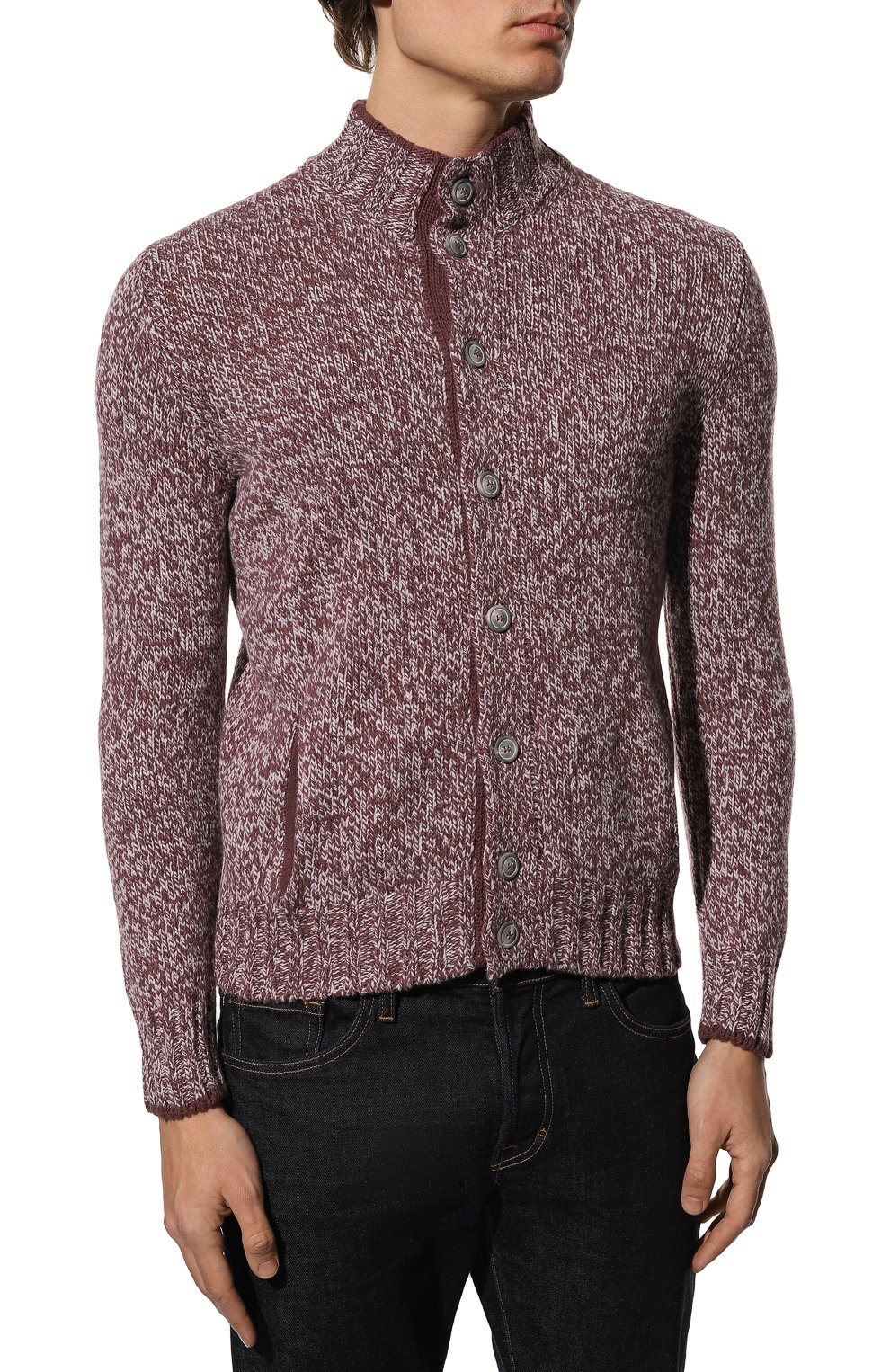 Шерстяной кардиган ANDREA CAMPAGNA розового цвета по цене 66750 руб., арт. 10180/25706, фото 3 Шерстяной кардиган ANDREA CAMPAGNA, арт. 10180/25706, фото 3