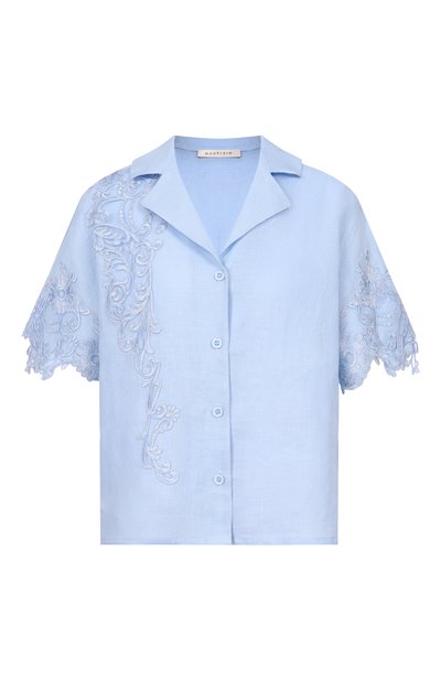 Женская рубашка изо льна и вискозы MAURIZIO, арт. W07220781