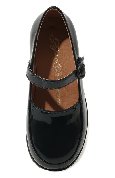 Кожаные туфли AGE OF INNOCENCE темно-синего цвета по цене 12850 руб., арт. 000229/ARIA/26-32, фото 4 Кожаные туфли AGE OF INNOCENCE, арт. 000229/ARIA/26-32, фото 4