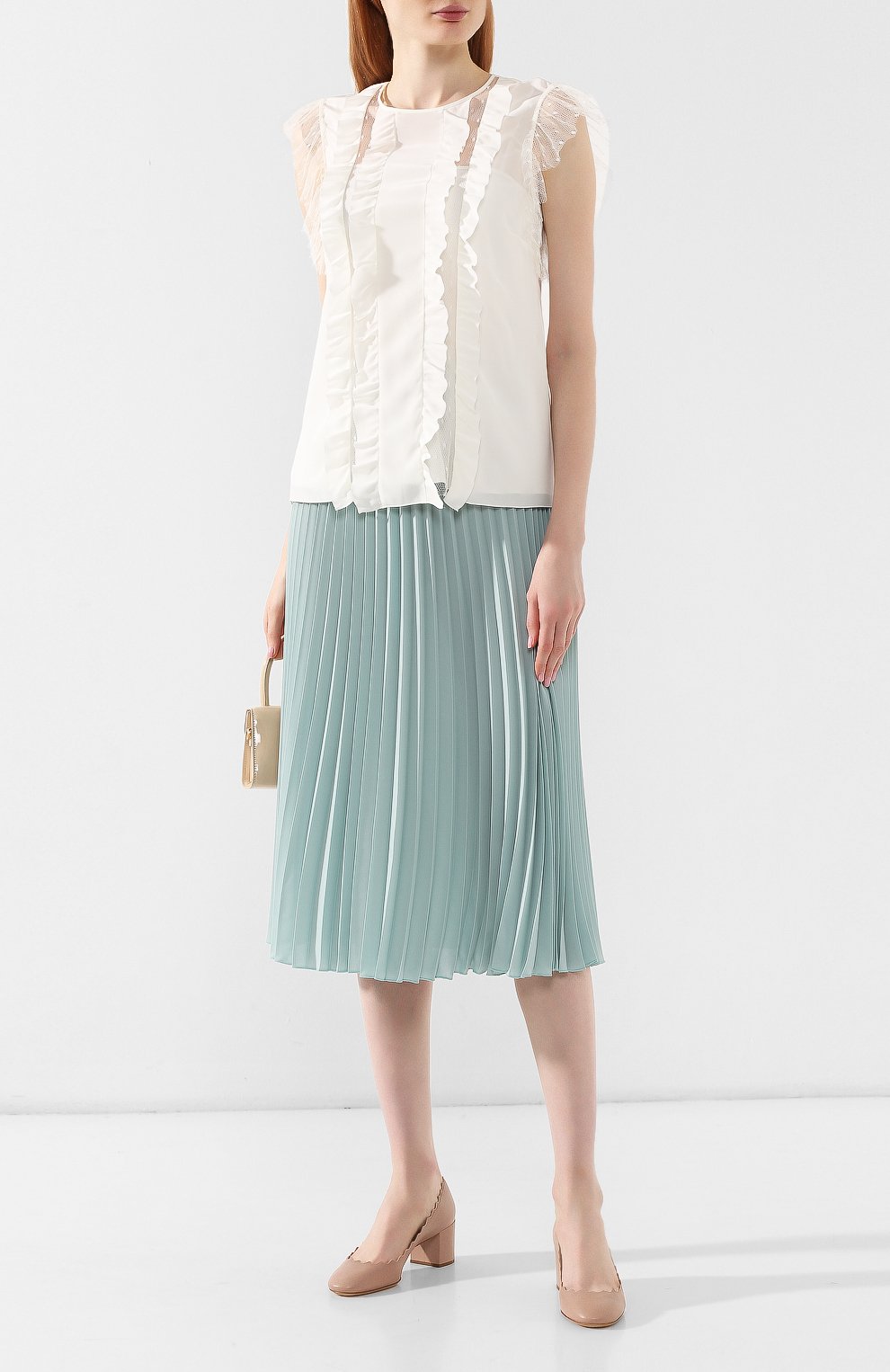 Плиссированная юбка REDVALENTINO, арт. SR3RAB85/49G, фото 2