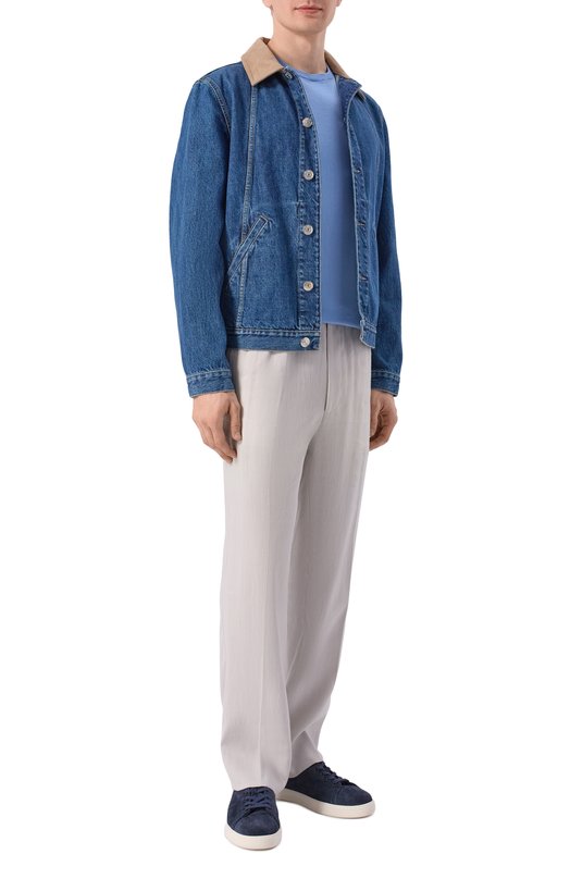 Хлопковая футболка MVST M26.CSM.K406/FSI26 Голубой  M26.CSM.K406/FSI26 Фото 2