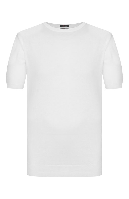 Хлопковый джемпер Kiton UMKXX3740C Белый UMKXX3740C