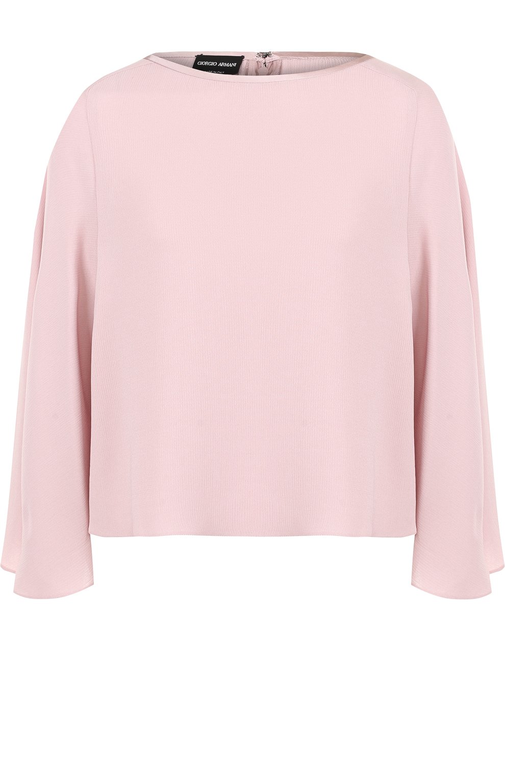 Однотонный топ свободного кроя с круглым вырезом GIORGIO ARMANI, арт. WAC58T/WA524, фото 1