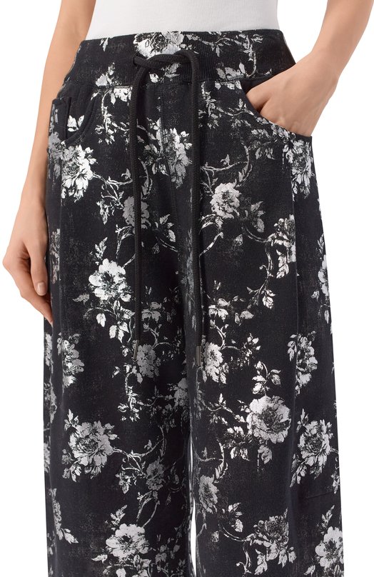 Хлопковые брюки R13 R13WK240-001CF Чёрный  R13WK240-001CF Фото 5