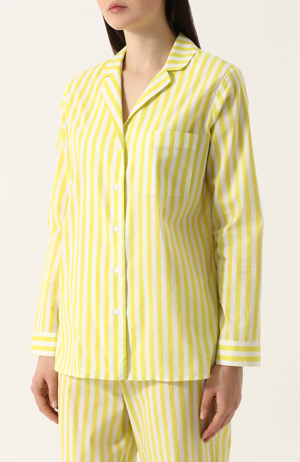Хлопковая пижама в полоску YOLKE, арт. SS18-02C-HBS-CI, фото 2