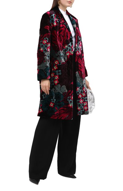 Пальто из вискозы и шелка DRIES VAN NOTEN, арт. 202-30268-1510, фото 3
