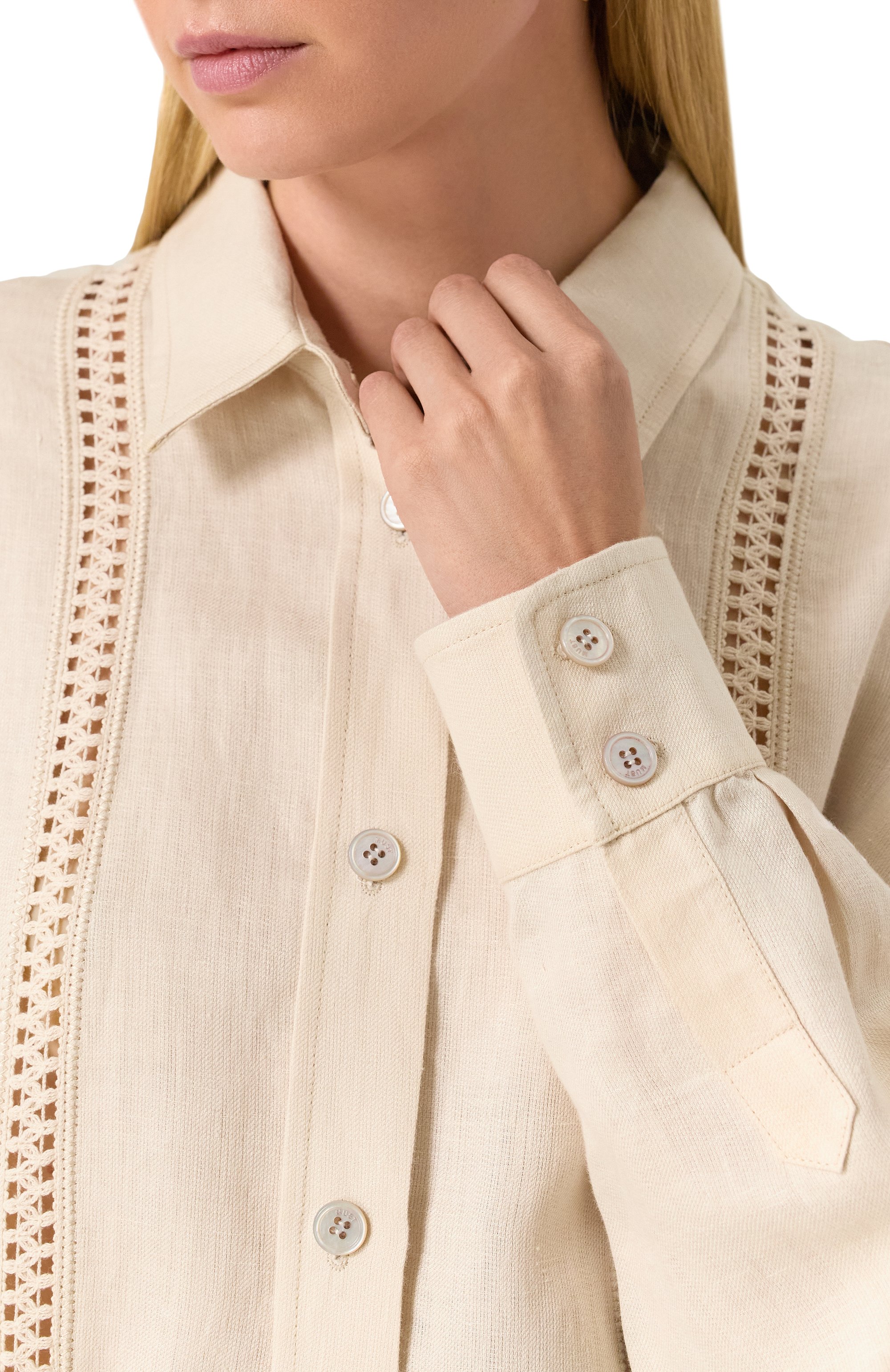 Льняная рубашка MVST, арт. TXBGM-Y074, фото 5