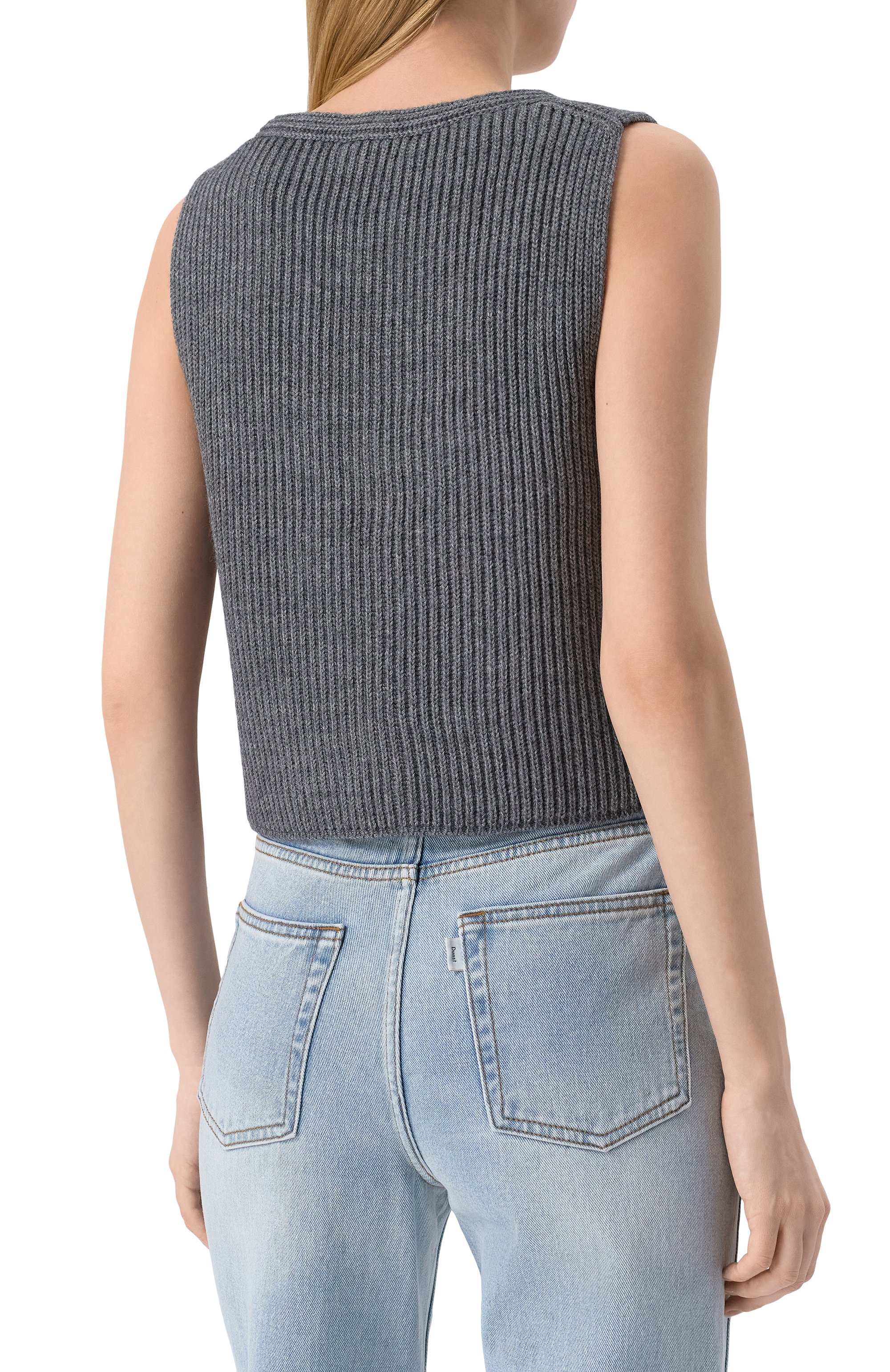 Жилет LESYANEBO серого цвета по цене 9600 руб., арт. LN08H-0301_FF, фото 4 Жилет LESYANEBO, арт. LN08H-0301_FF, фото 4