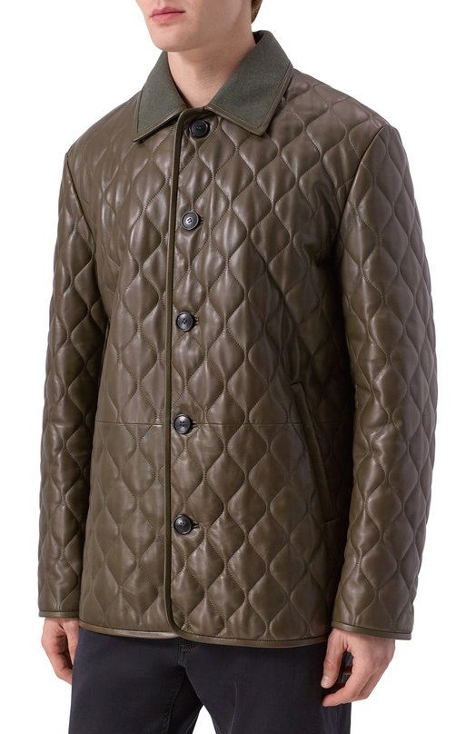 Кожаная куртка MVST M25.1PM.0002/PL0NGE Хаки  M25.1PM.0002/PL0NGE Фото 3