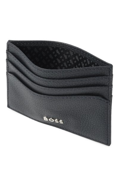 Комплект из футляра для кредитных карт и брелока BOSS темно-синего цвета по цене 16250 руб., арт. HBPA00027M, фото 4 Комплект из футляра для кредитных карт и брелока BOSS, арт. HBPA00027M, фото 4