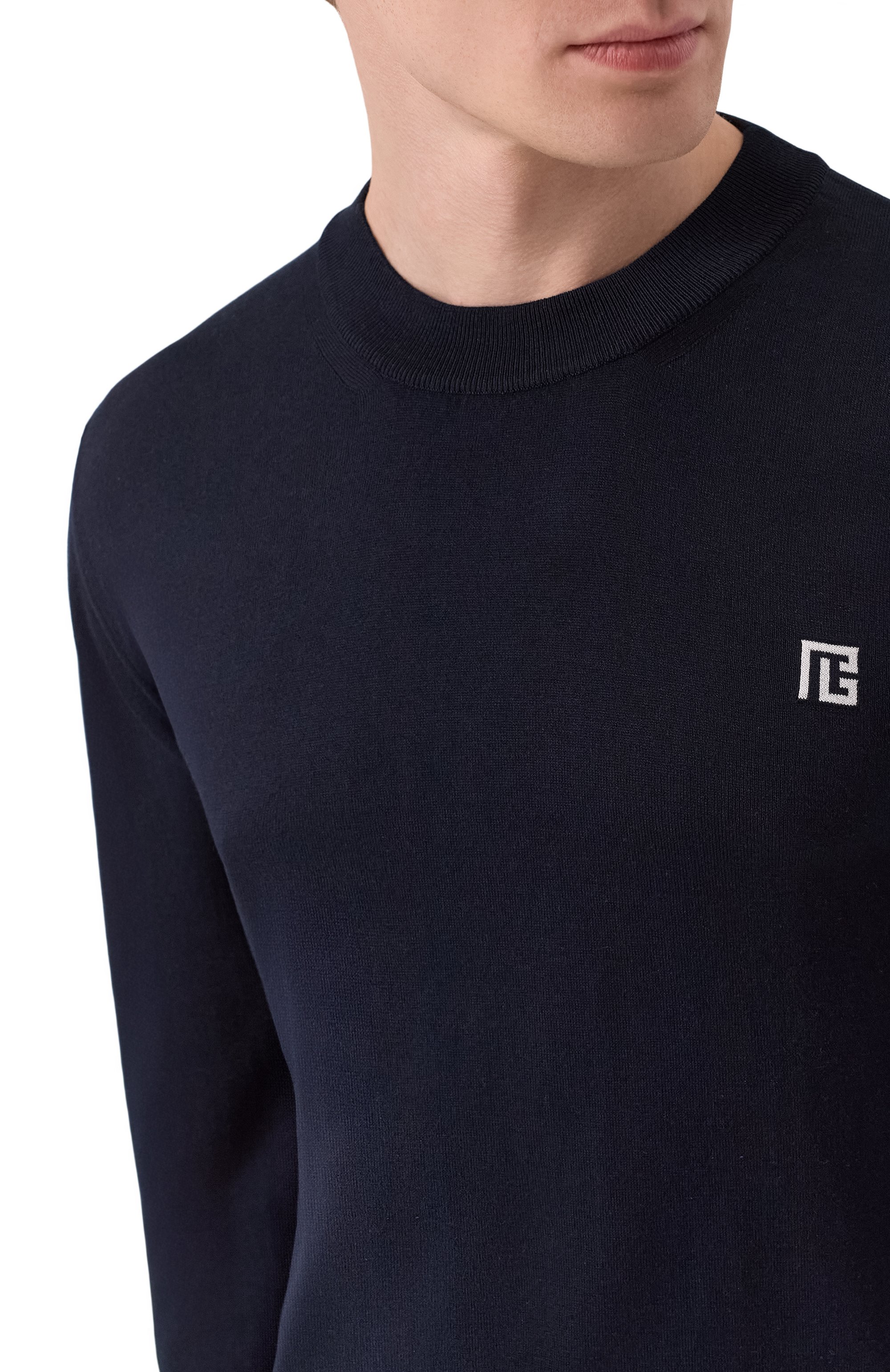 Джемпер из шелка и хлопка BALMAIN, арт. GH1KD000/KJ53, фото 5