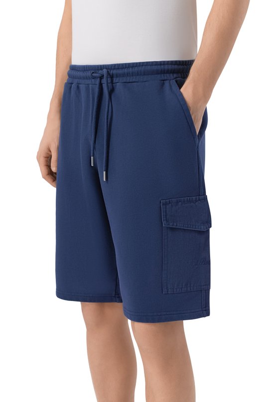 Хлопковые шорты MC2 Saint Barth ARG0001-00097L/ARG0 Синий  ARG0001-00097L/ARG0 Фото 3