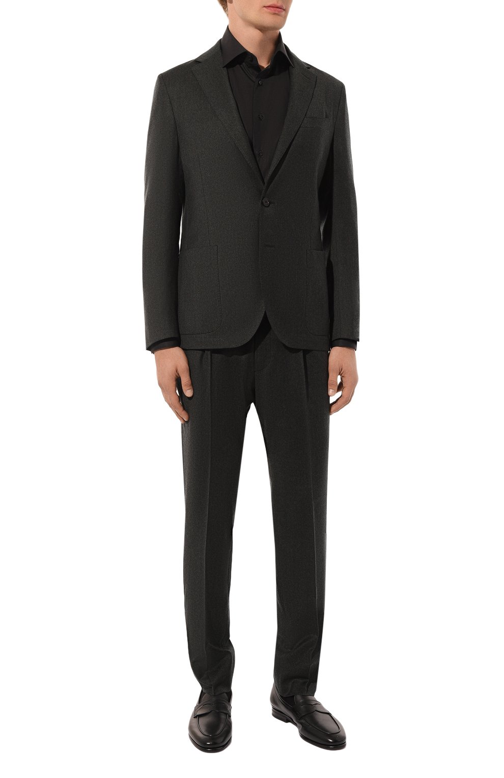 Шерстяной костюм CORNELIANI темно-зеленого цвета по цене 164500 руб., арт. 94X007-9418400_SET, фото 2 Шерстяной костюм CORNELIANI, арт. 94X007-9418400_SET, фото 2