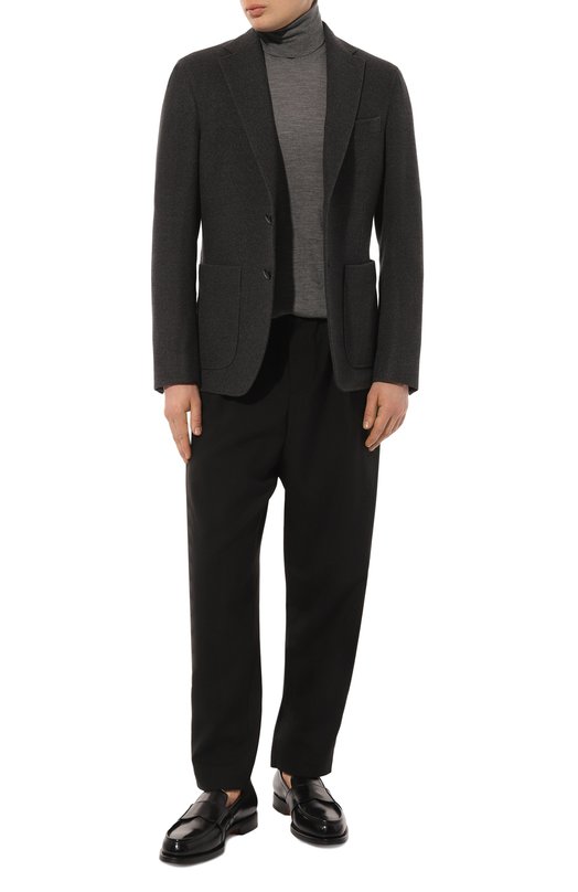 Шерстяной пиджак Nuti and Co Серый, фото 2