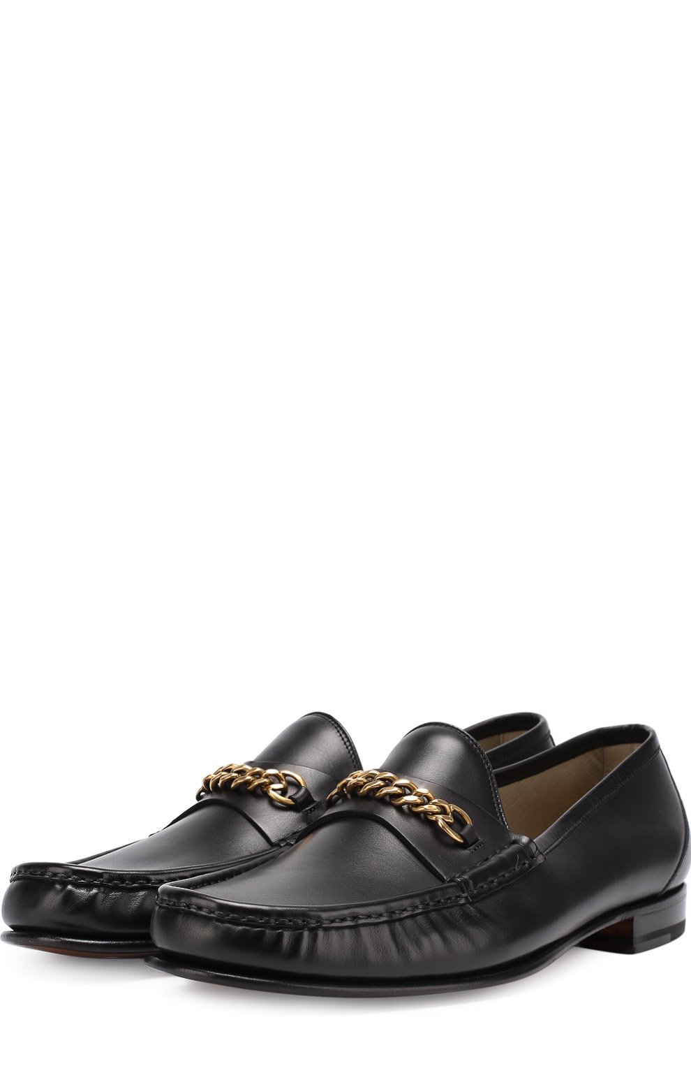 Кожаные лоферы с декоративной цепью TOM FORD, арт. J1060T-VSP, фото 1