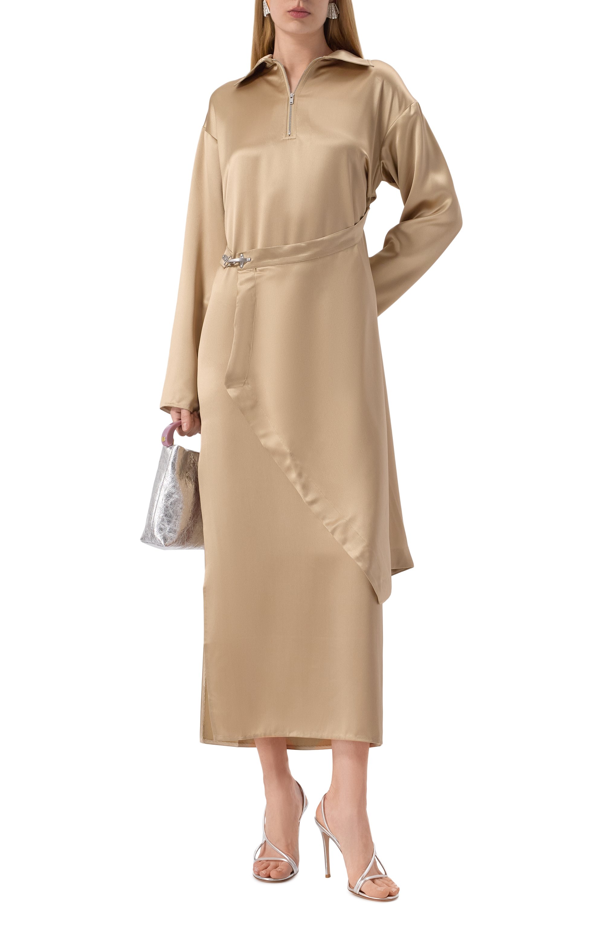 Кожаные босоножки nuit 105 GIANVITO ROSSI, арт. G32496.15RIC.NPSARGE, фото 2