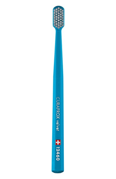 Женская синяя зубная щетка megasoft d 0,08мм CURAPROX, арт. 7640134161654
