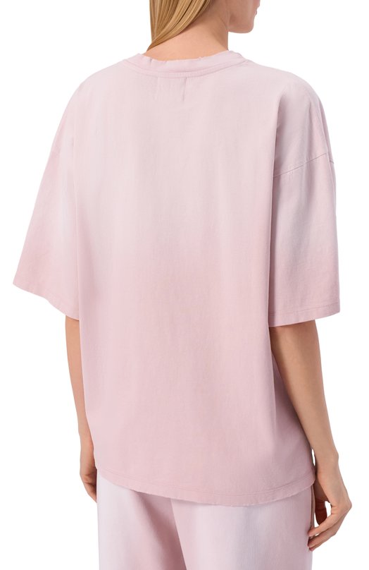 Хлопковая футболка Halfboy HS261WT028 JS003/VINTAGE TEE Розовый  HS261WT028 JS003/VINTAGE TEE Фото 4
