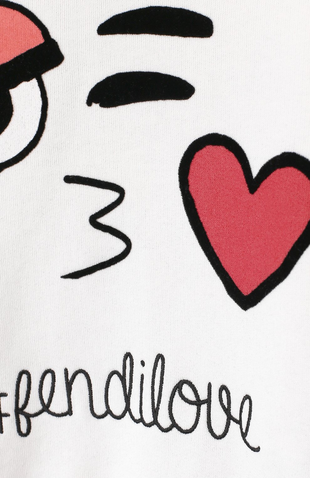 Хлопковый свитшот с принтом FENDI, арт. JFH053/5V0/3A-5A, фото 3