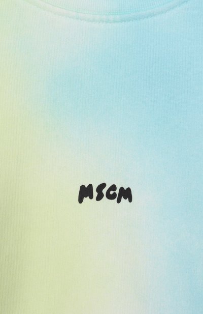 Хлопковый свитшот MSGM KIDS, арт. S6MSJBSW196, фото 3