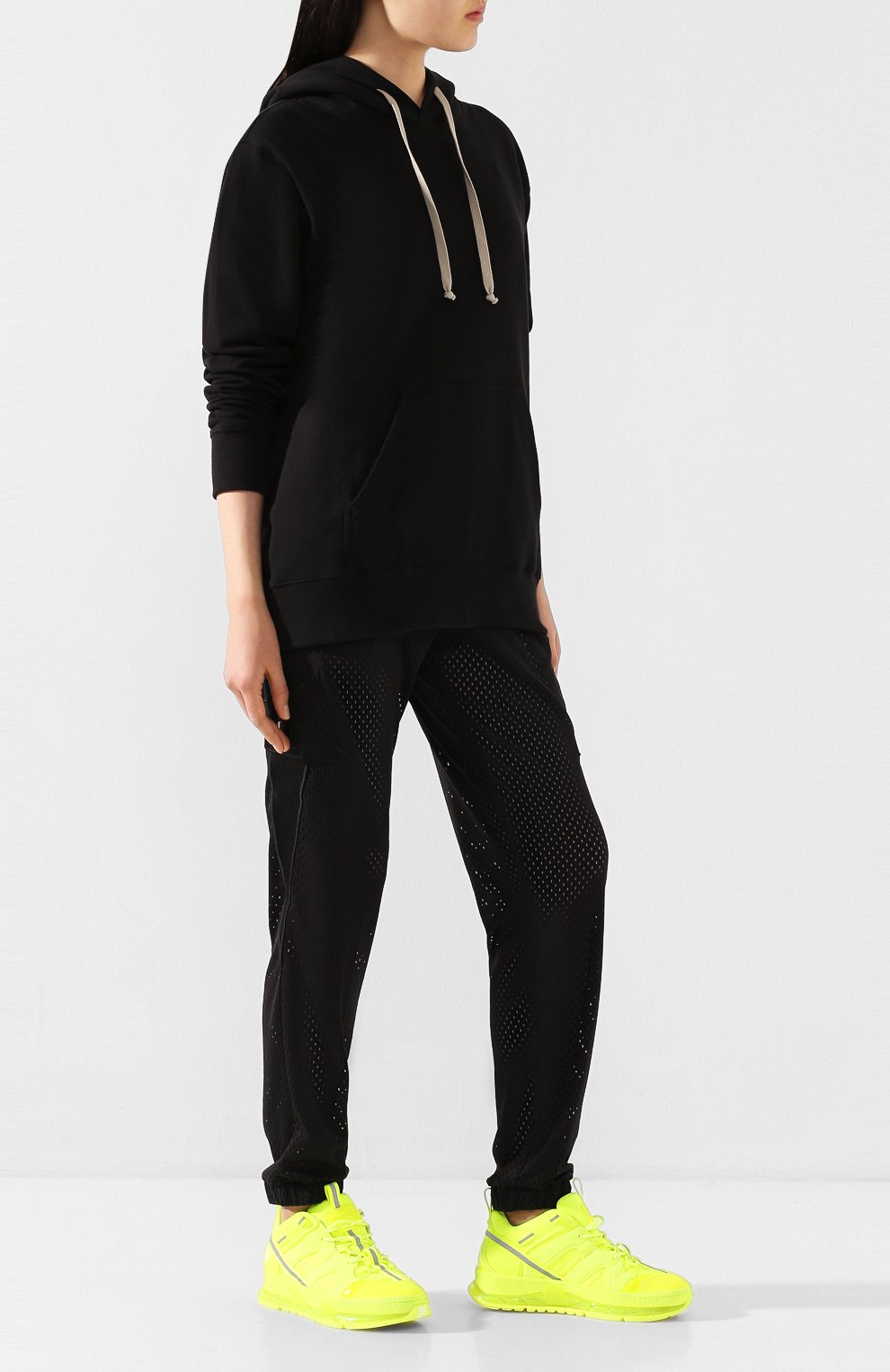 Хлопковое худи rick owens x champion RICK OWENS черного цвета по цене 31300 руб., арт. CW20S0006/113674, фото 2 Хлопковое худи rick owens x champion RICK OWENS, арт. CW20S0006/113674, фото 2