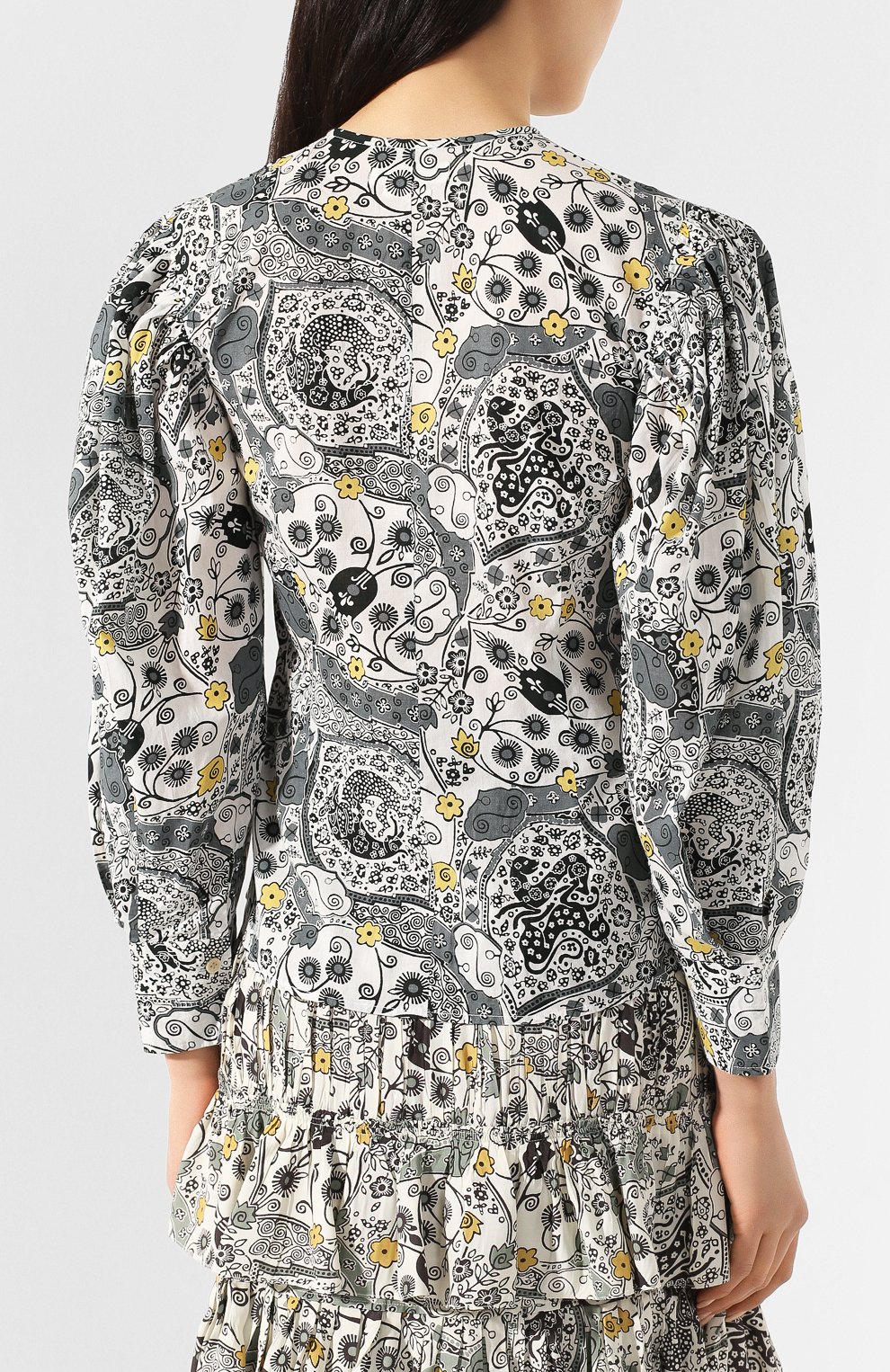 Хлопковая рубашка ISABEL MARANT ETOILE, арт. HT1692-20P076E/UNATIL, фото 4