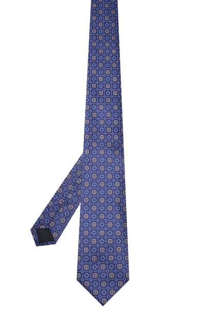 Шелковый галстук CORNELIANI темно-синего цвета по цене 11350 руб., арт. 83U302-9120408/00, фото 2 Шелковый галстук CORNELIANI, арт. 83U302-9120408/00, фото 2